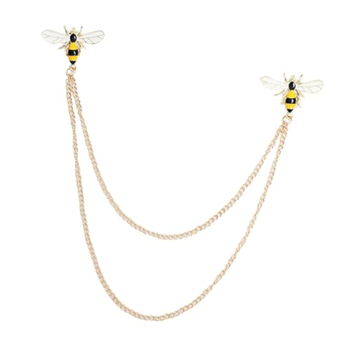 WRITWAA Brosche kette hochzeit schmuck mode für frauen Rucksack Anstecknadel für Rucksäcke Pin-Ästhetik Damenbekleidungszubehör Rucksäcke Stift Legierung Yellow von WRITWAA