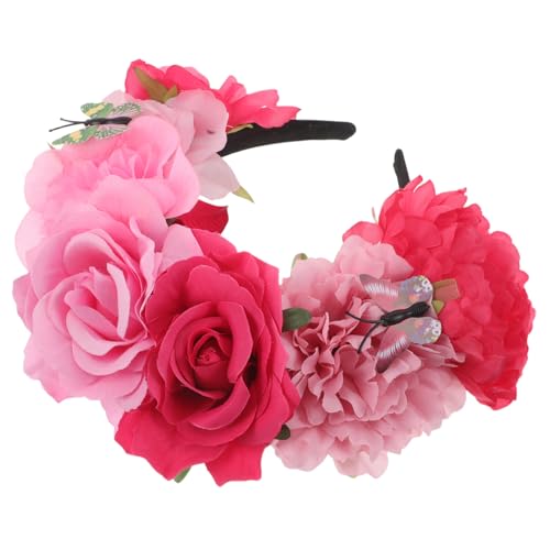 WRITWAA Bunte Blumenkrone für Halloween Partys Mexikanisches Kopfschmuck Accessoire mit Realistischen Details und Einzigartigem Design von WRITWAA