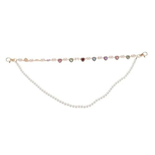 WRITWAA Bunte Taillenkette mit Perlen und Funkelnden Strasssteinen Mehrlagige Punk Jeans Kette für Damen Herren Langlebiges Hip Hop Accessoire für Streetwear Partys und Festivals von WRITWAA