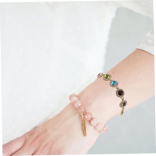 WRITWAA Buntes Strassarmband Damen Modisch Schillernd Langlebig Alltag Party Schmuck Accessoire von WRITWAA