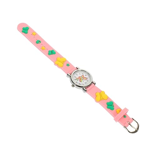 WRITWAA Cartoon Armbanduhr Für Mädchen Einstellbare Analoge Uhr Mit Buntem Schmetterlingsdesign Für Junge Mädchen Und Schüler Tragbar Und Langlebig von WRITWAA