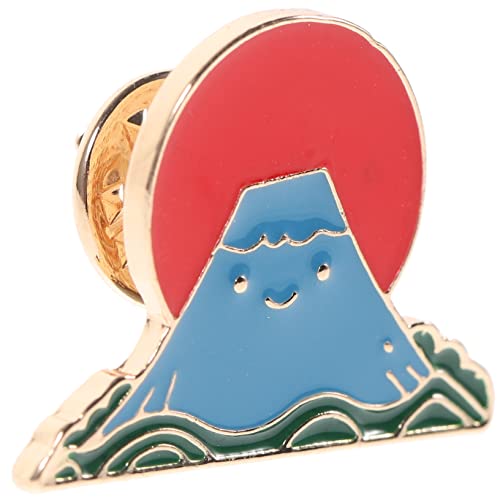 WRITWAA Cartoon Brooch Japanischer Stil Fuji Berg Anstecknadel Damen Brosche Kleidung Accessoire Rucksack Schmuck Niedliches Design für Frauen von WRITWAA