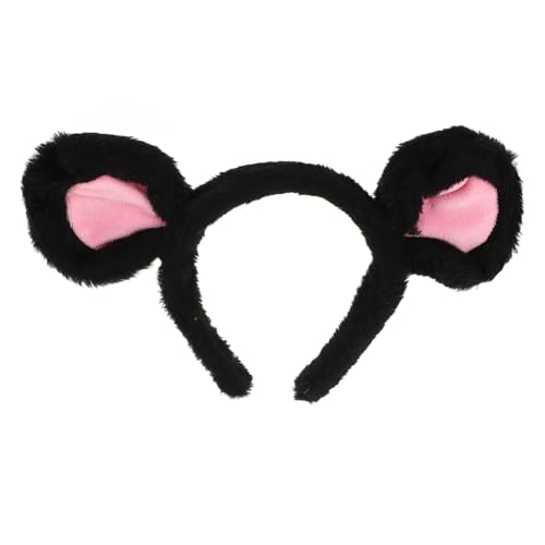 WRITWAA Cartoon Mausohren Stirnband Aus Plüsch Für Cosplay Halloween Und Party Süßes Maus Haarband Mit Tierohren Design Für Geburtstagsfeiern Und Themenveranstaltungen von WRITWAA