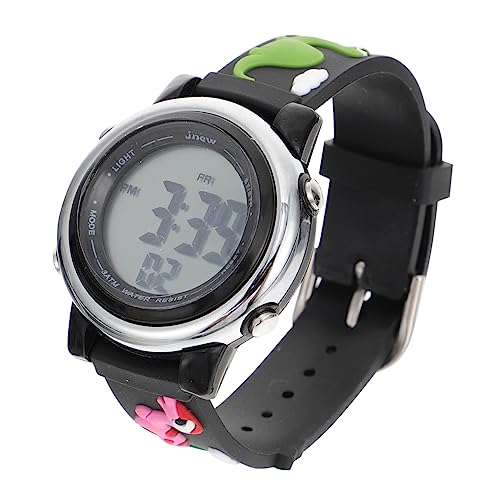 WRITWAA Cartoon Muster wasserdichte Digitaluhr Für Junge Mädchen Robuste Armbanduhr Mit Dinosaurier Design Komfortables Armband Für Jungen Und Mädchen von WRITWAA