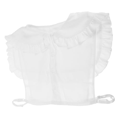 WRITWAA Chiffon Fake Collar Damen Blusenkragen Süßer Stil Atmungsaktiv Leicht Pflegeleicht Für Damen Shirts Dekorativ von WRITWAA