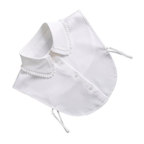 WRITWAA Chiffon Falscher Halbkragen Für Damen Abnehmbarer Blusenkragen Kostüm-kragen Für Frauen Passt Zu Hemden Und Kleidern von WRITWAA