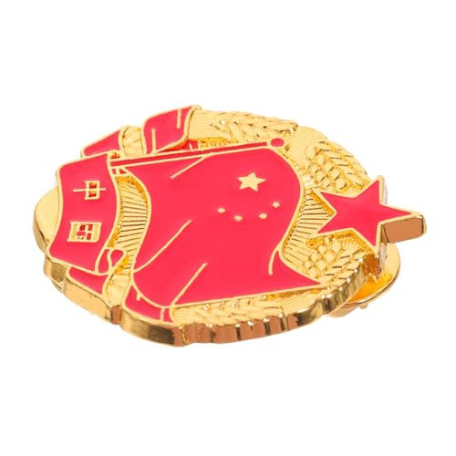 WRITWAA Chinesische Flagge Anstecknadel Metallbrosche Patriotisches Abzeichen für Männer und Frauen Retro lapel Pin für Kleidung Rucksack Jacke für Nationalfeiertag und Reise von WRITWAA
