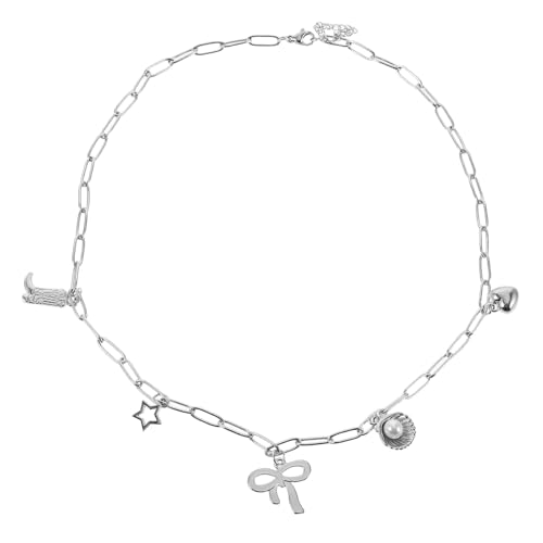 WRITWAA Cowgirl-Stiefel-Halskette: Rustikaler Western-Charm-Anhänger mit Stiefel- und Schleifen-Design, Country-Schmuck für Frauen – Festival-Konzert-Accessoire von WRITWAA