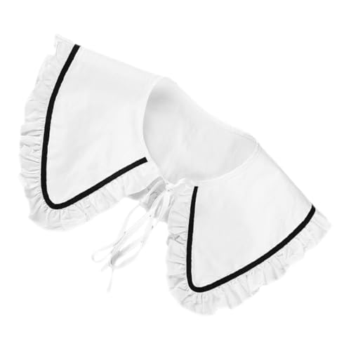 WRITWAA Damen Fake Collar Bluse Abnehmbarer Krageneinsatz Weiß Stil Modischer Vielseitiger Einsatz für Blusen und Pullover Leicht zu Pflegen und Kombinieren von WRITWAA