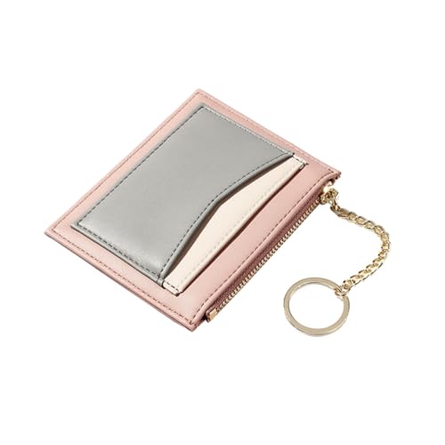 WRITWAA Damen Geldbörse Aus Pu Multifunktionale Schlüsselanhänger Geldbörse Mit Vielen Fächern Kleine Geldtasche Für Frauen Wasserfest Und Langlebig Für Karten Und Kleingeld von WRITWAA