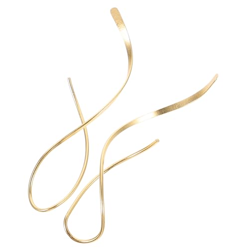 WRITWAA Damen Ohrstecker Geometrisch Unregelmäßige Linie Wellenförmig Leicht Modisch Für Alltag Und Festliche Anlässe von WRITWAA
