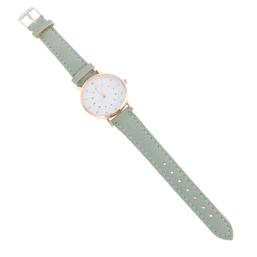 WRITWAA Stilvolle Damenuhr Damen Quarzuhr Grün Pu Band Elegante Freizeit Armbanduhr WRITWAA Stilvolle Damenuhr Damen Quarzuhr Grün Pu Band Elegante Freizeit Armbanduhr von WRITWAA