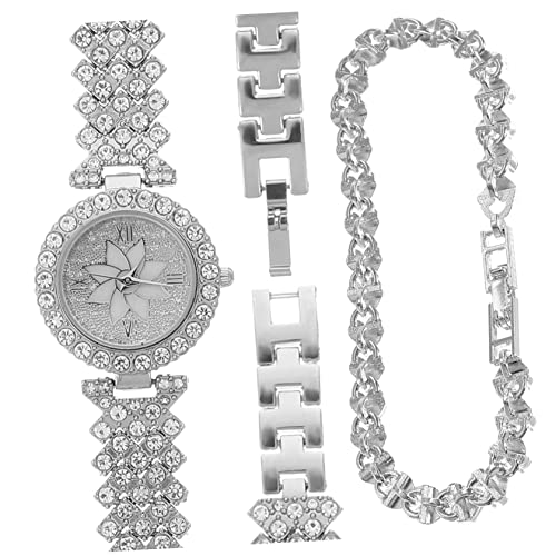 WRITWAA Armbanduhr Für Damen Mit Strasssteinen Quarzwerk Sicherheitshakenverschluss Und Klarem Ziffernblatt Aus Hochwertigem Material Für Tägliche Anlässe Geschenk von WRITWAA