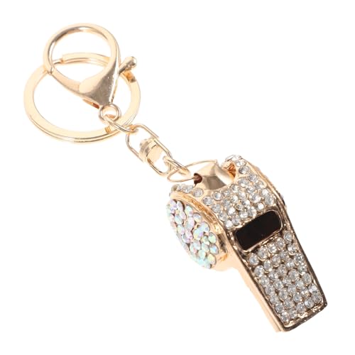 WRITWAA Dekorativer Schlüsselanhänger Mit Widerstandsfähigem Rhinestone-Whistle Aus Legierung Als Anhänger Für Taschen Und Schlüssel Leicht Und Langlebig von WRITWAA