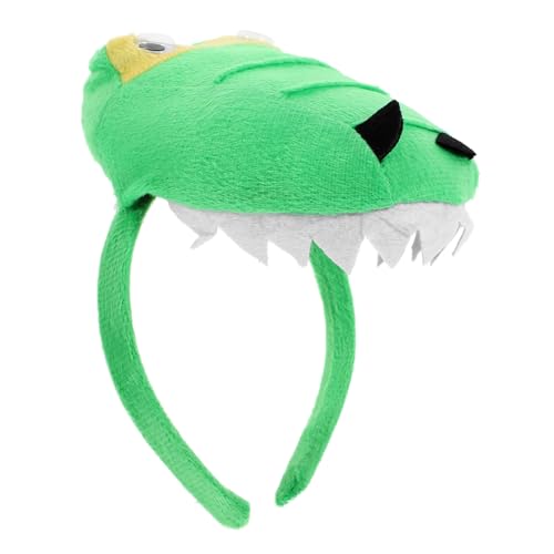 WRITWAA Hübsches Stirnband in Dinosaurierform Aus Weichem Plüsch Als Dekoration für Halloween und Geburtstage von WRITWAA