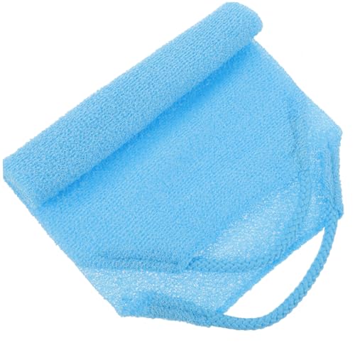 WRITWAA Doppelseitiges Körperpeeling-tuch Exfolierendes Badetuch Für Rückenreinigung Sanftes Peeling Und Intensive Hautpflege Geeignet Für Damen Und Herren Blau von WRITWAA