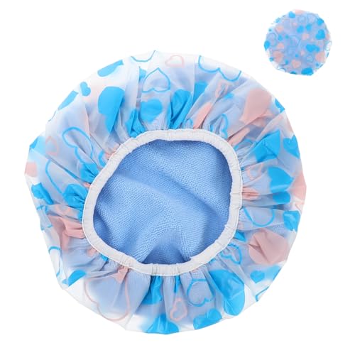 WRITWAA Duschhaube Wasseraufnahmehaube Haartuchwickel Für Badezubehör Haarabdeckung Für Die Dusche Haarwickeltücher Haartrocknungshaube Trockenhaube Bedrucktes Handtuch Für von WRITWAA