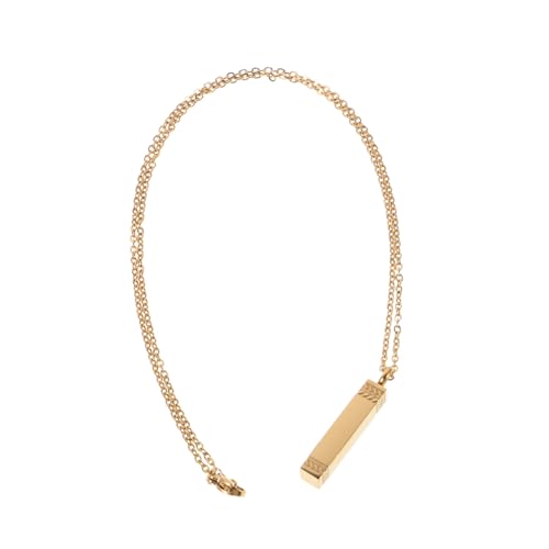 WRITWAA Edelstahl Haustier urnen halskette Quadratisch zum Öffnen Asche Haar andenken Langlebiges Memorial Schmuckstück für Frauen und Männer Diskretes Andenken an Geliebte Tiere von WRITWAA