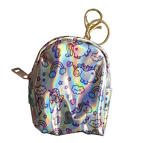 WRITWAA Iridescence Mini Geldbörse Farbenfrohe Kleine Münztasche Für Damen Für Schule Shopping Und Alltag Für Bargeld Münzen Und Schlüssel von WRITWAA