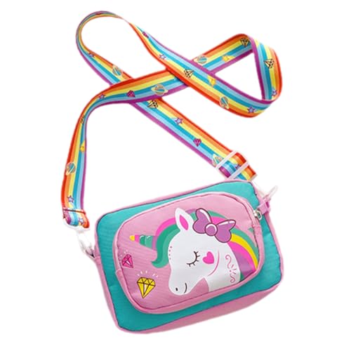 WRITWAA Einhörner Junge Mädchen Handtasche Mädchen Umhängetasche Crossbody Tasche Oxford Handy Tasche Für Kleinkinder Jahre Alte von WRITWAA