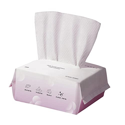 WRITWAA Einweg Gesichtstücher 1 Packung Feucht und Trockenreinigungstuch Make Up Entferner Pad für Zuhause und Unterwegs Leicht und Tragbar für Empfindliche Haut von WRITWAA