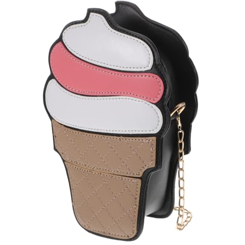 Ice Cream UmhäNgetasche FüR Damen Abnehmbare Schulterkette Leichte Pu Tasche Mit Praktischem Innenfach Ideal FüR Freizeit Und Unterwegs von WRITWAA