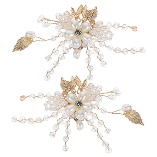 WRITWAA Elegante Brautschuh clip Blumenverzierung mit Strasssteinen Abnehmbare Schuhschnallen für Hochzeit und Party Modische DIY Schuhschmuck Vielseitige Pumps Accessoires von WRITWAA