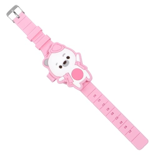 WRITWAA Junge Mädchen Touchscreen Uhr Mit Klappdesign Bär-Design Led-anzeige Hohe Empfindlichkeit Langlebiges Material Leicht Zu Tragen von WRITWAA