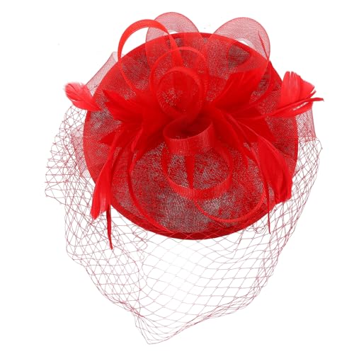 WRITWAA Eleganter Fascinator-hut Für Die Braut Für Bankette Teepartys Kopfschmuck Damen Fascinator-kopfschmuck von WRITWAA