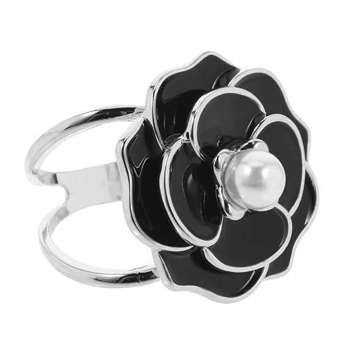 WRITWAA Eleganter Halstuch Schalring Blumen design Vielseitiger Damen schalclip aus Robustem Legierungs material Dekorativer Cardigan clip für Schals und Umhänge Einfach Anzuwenden von WRITWAA