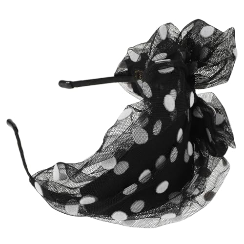 WRITWAA Elegantes Damen Haarband mit Breitem Mesh und Femininer Schleife Weiches Rutschfestes Stirnband für Stilvolle Accessoires bei Hochzeiten Teepartys und Festlichen Anlässen von WRITWAA