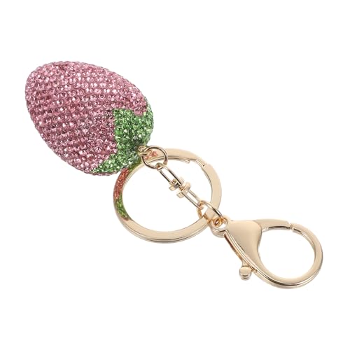 WRITWAA Cute Strawberry Schlüsselanhänger Charm Für Rucksäcke Und Handtaschen Adorable Erdbeer Schlüsselanhänger Tragbar Und Leicht Stylisches Accessoire Für Mädchen von WRITWAA