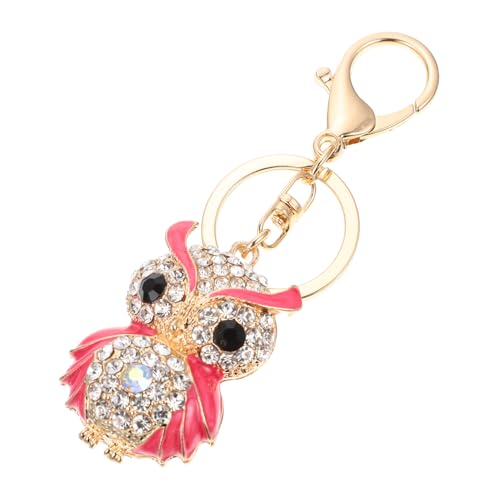 WRITWAA Schlüsselanhänger Mit Cartoon-Eule Handtaschen- Strass-schlüsselring Für Erwachsene Und Kinder von WRITWAA