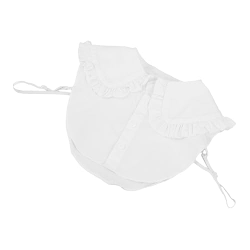 WRITWAA Fake Collar Damen Rundkragen Abnehmbar Baumwolle Eleganter Fake Kragen für Shirts und Kleider Weicher Touch und Moderner Stil für Vielseitiges Design für Verschiedene Anlässe von WRITWAA