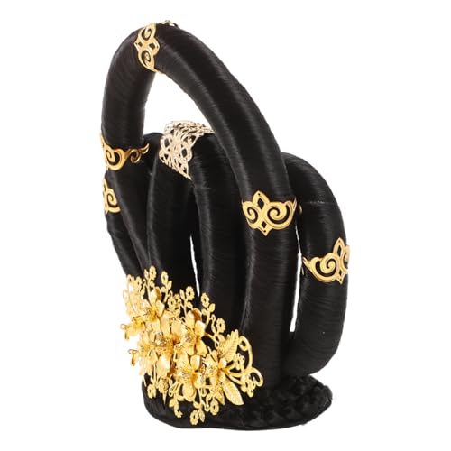 WRITWAA Haarknoten Für Damen Chignon-maker Cosplay-haarschmuck Hanfu-perücken-accessoires Haarteil Mit Schleife Traditionelle Chinesische Haarperücken Für Themenpartys Und Theateraufführun von WRITWAA