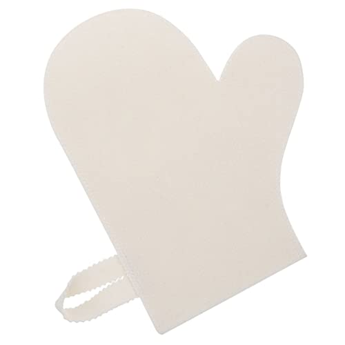 WRITWAA Felt Sauna Mitt Für Männer Und Atmungsaktives Saugfähiges Sauna-handschuh Isolierend Und Bequem Für Spa Und Weiß von WRITWAA
