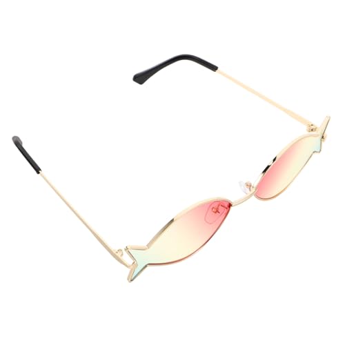 WRITWAA Fischförmige Hawaii Sonnenbrille Lustige Partybrille Sommer Beach Accessoires Uv-schutz Trendige Fischform Brille Für Luau Foto Requisiten Und Karneval von WRITWAA