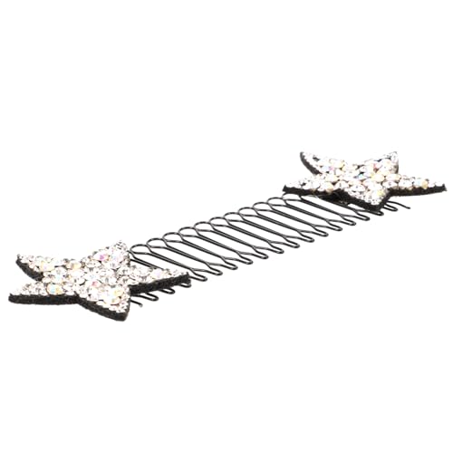WRITWAA Fixierclip Für Die Haarveredelung Haarstyling Form Haarklammer Mädchen Haarkamm Haarspangen Frauen Stern Haarkämme Haarschmuck Für Damen Star-haar-accessoire Plastik Weiß von WRITWAA