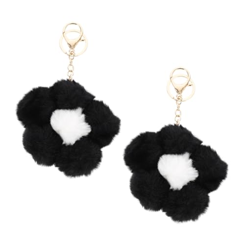 WRITWAA 2stücke Flauschige Blumen Schlüsselanhänger Niedliche Schlüsselbund Für Taschen Rucksäcke Und Perfektes Für Zu Besonderen Anlässen von WRITWAA