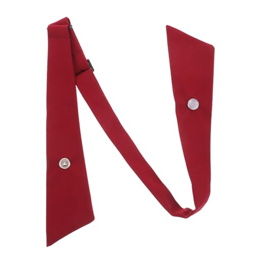 WRITWAA Fliegekrawatte und Kostümzubehör Windenzubehör Key Stand Anhänger Make-up-Spiegel-Anhänger Halterung Zubehör Schleife zum Binden Mädchen Bowtie für die Schule Polyester rot von WRITWAA