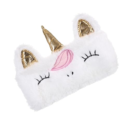 WRITWAA Fluffige Federtasche für Multifunktionale Kosmetiktasche Reiseaufbewahrung und Geldbörse im Rainbow Design für Schreibwaren und Kosmetik von WRITWAA