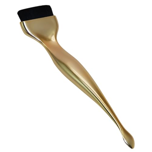 WRITWAA Foundation-pinsel Weiche Make -up -bürsten Foundation-make-up-pinsel Bilden Schminkpinsel Kleiner Make-up-pinsel Mit Einem Löffel Bestreichen Make-up Pinsel Golden Plastik von WRITWAA