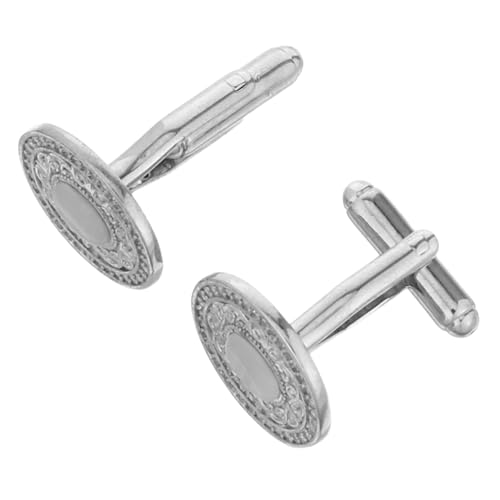 WRITWAA Französische Manschettenknöpfe mit Rundem Ergonomischem Design aus Langlebigem Kupfer Modisch und Komfortabel für Business-hemden Formelle Anlässe und Büroveranstaltungen von WRITWAA