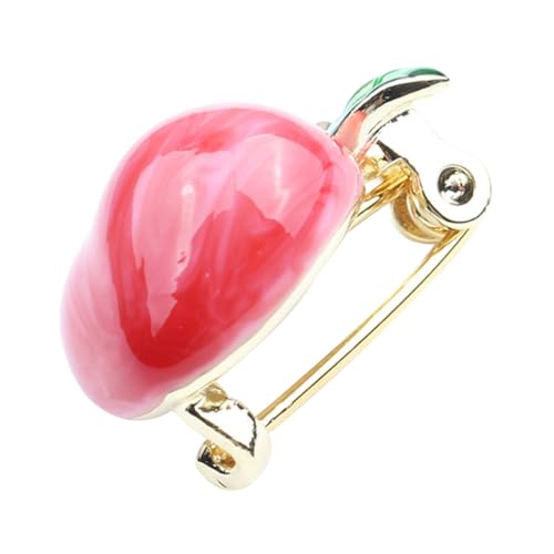 WRITWAA Fruchtbrosche Anstecknadel Pfirsich Form Emaille Pin für Kleidung Taschen Schmuckstil Modisch Langlebig und Sicher Geeignet für Pullover Blusen Anzüge und Alltagsoutfits WRITWAA Fruchtbrosche Anstecknadel Pfirsich Form Emaille Pin für Kleidung Taschen Schmuckstil Modisch Langlebig und Sicher Geeignet für Pullover Blusen Anzüge und Alltagsoutfits von WRITWAA