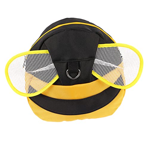 WRITWAA Kinder Schulrucksack Mit Seil Gelb Anti Verlust Rucksack Für Vorschule Verstellbare Träger Cartoon Design Großes Fassungsvermögen Für Kindergarten Und Tagesstätte von WRITWAA