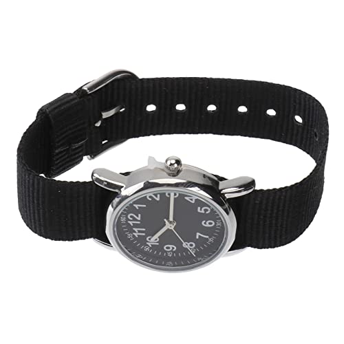 WRITWAA Geflochtene Quarzuhr Für Junge Mädchen Armbanduhr Mit Schwarzem Band Für Jungen Und Mädchen Schule Und Freizeit Präzise Zeitmessung von WRITWAA