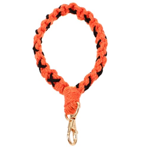 WRITWAA Wristlet Schlüsselanhänger Damen Handgewebt Boho Handgelenk Schlüsselband Tragbare Tasche Schlüsselbund Dekoration Stilvolle Schlüsselanhänger Zubehör Für Frauen von WRITWAA