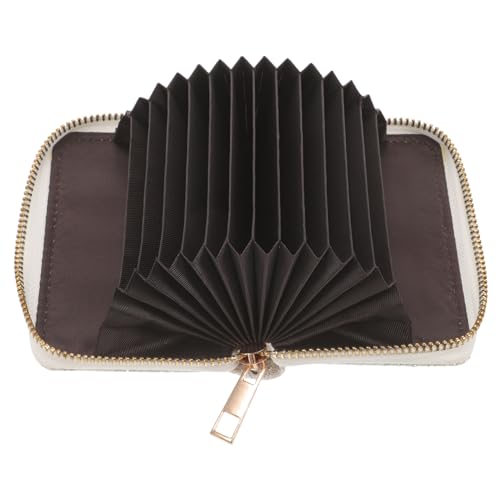 WRITWAA Pu Leder Münzbörse Mit Reißverschluss Modische Damen Geldbörse Für Karten Und Münzen Große Kapazität Für Alltag von WRITWAA