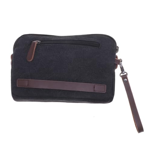WRITWAA Herren Geldbörse Mit Großer Kapazität Multifunktionale Handtasche Langer Reißverschluss Schwarzes Design Für Business Und Freizeit Vielseitig Einsetzbar Als Clutch Oder von WRITWAA
