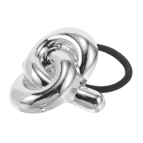 WRITWAA Geometrische Metall-haarmanschette Für Pferdeschwanzhalter Elastisches Haargummi Für Damen Und Mädchen Vintage-stil Perfektes Zu Weihnachten Und Geburtstagen Silber von WRITWAA
